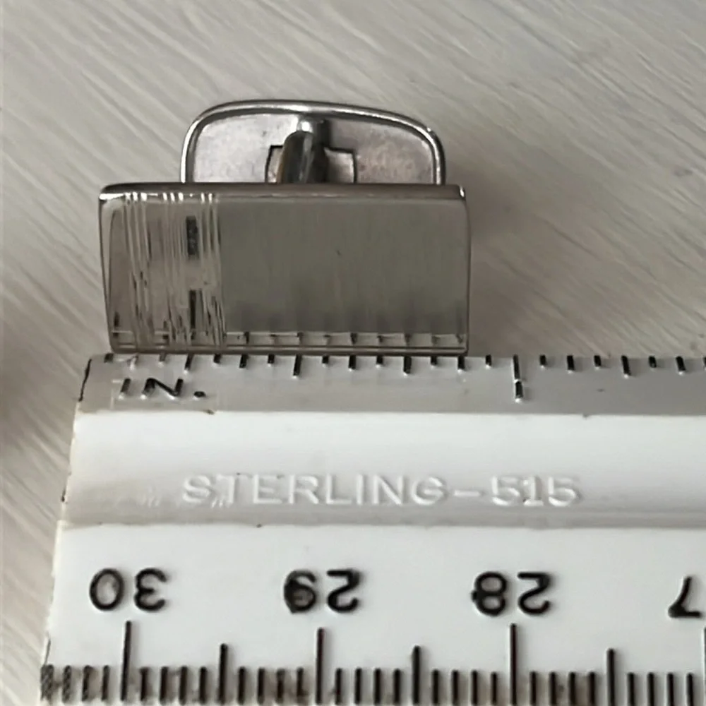 Designer Simmons sterling silver cufflinks